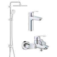 Комплект змішувачів Grohe Eurosmart 3 в 1 для ванної (UA123246R1) Комплект змішувачів Grohe Eurosmart 3 в 1 для ванної (UA123246R1)