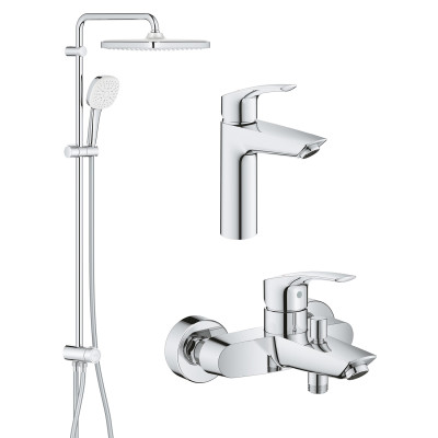 Комплект смесителей Grohe Eurosmart 3 в 1 для ванной (UA123246R1) Комплект смесителей Grohe Eurosmart 3 в 1 для ванной (UA123246R1)
