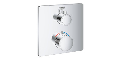 Термостат для душа Grohe Grohtherm с переключателем на 2 положения верхний/ручной душ (24079000) Термостат для душа Grohe Grohtherm с переключателем на 2 положения верхний/ручной душ (24079000)