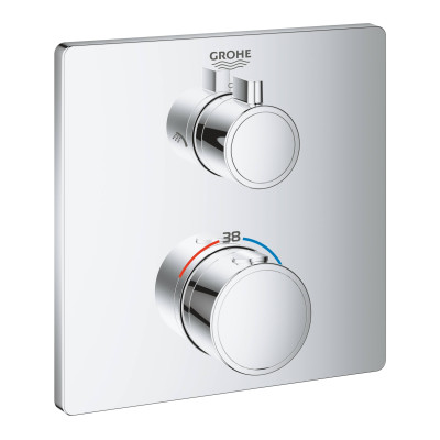Термостат для душа Grohe Grohtherm с переключателем на 2 положения верхний/ручной душ (24079000) Термостат для душа Grohe Grohtherm с переключателем на 2 положения верхний/ручной душ (24079000)