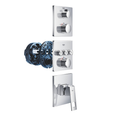 Термостат для душа Grohe Grohtherm с переключателем на 2 положения верхний/ручной душ (24079000) Термостат для душа Grohe Grohtherm с переключателем на 2 положения верхний/ручной душ (24079000)