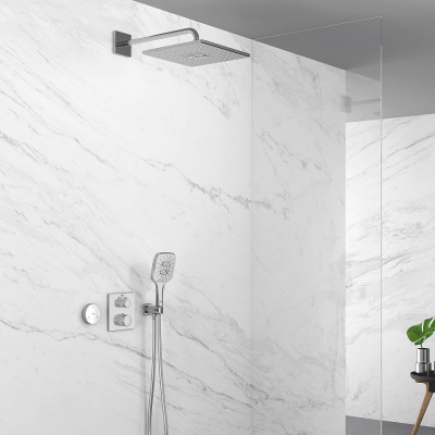 Термостат для душа Grohe Grohtherm с переключателем на 2 положения верхний/ручной душ (24079000) Термостат для душа Grohe Grohtherm с переключателем на 2 положения верхний/ручной душ (24079000)