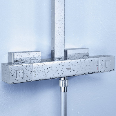 Душевая система Grohe Euphoria Cube System 230 с термостатом для настенного монтажа (26087000) Душевая система Grohe Euphoria Cube System 230 с термостатом для настенного монтажа (26087000)