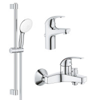 Комплект смесителей Grohe BauCurve 3 в 1 для ванной (UA122217S1) Комплект смесителей Grohe BauCurve 3 в 1 для ванной (UA122217S1)