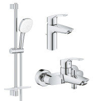 Комплект змішувачів Grohe Eurosmart 3 в 1 для ванної (UA123238S3) Комплект змішувачів Grohe Eurosmart 3 в 1 для ванної (UA123238S3)
