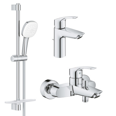 Комплект смесителей Grohe Eurosmart 3 в 1 для ванной (UA123238S3) Комплект смесителей Grohe Eurosmart 3 в 1 для ванной (UA123238S3)