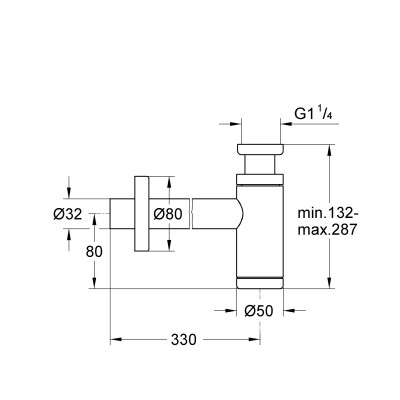 Сифон для раковины 1 1/4" Grohe (29509KF0)
