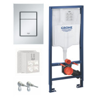 Комплект в сборе Grohe Rapid SL, для подвесного унитаза (кнопка Skate Cosmopolitan S) (39501000) Комплект в сборе Grohe Rapid SL, для подвесного унитаза (кнопка Skate Cosmopolitan S) (39501000)