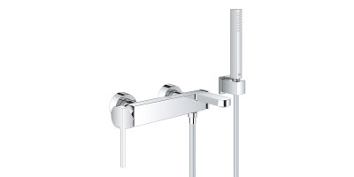 Смеситель однорычажный Grohe Plus для ванны с душевым гарнитуром (33547003) Смеситель однорычажный Grohe Plus для ванны с душевым гарнитуром (33547003)