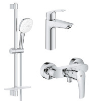 Комплект змішувачів Grohe Eurosmart 3 в 1 Для Душу (UA123244M1) Комплект змішувачів Grohe Eurosmart 3 в 1 Для Душу (UA123244M1)