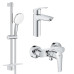 Комплект смесителей Grohe Eurosmart 3 в 1 для душа (UA123244M1)