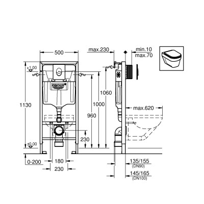 Комплект 3-в-1 для унитаза Grohe Rapid SL (кнопка Skate Air) + 37131000 (38721001) Комплект 3-в-1 для унитаза Grohe Rapid SL (кнопка Skate Air) + 37131000 (38721001)