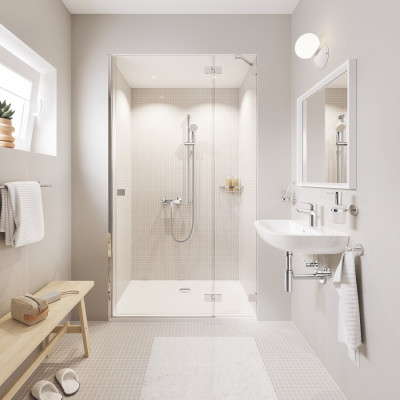 Смеситель однорычажный Grohe BauLoop New для душа (23634001) Смеситель однорычажный Grohe BauLoop New для душа (23634001)