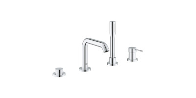 Смеситель однорычажный Grohe Essence для ванны на 4 отверстия 25251001) Смеситель однорычажный Grohe Essence для ванны на 4 отверстия 25251001)