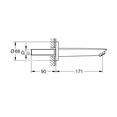Излив для ванны Grohe BauCosmopolitan New (13255001) Излив для ванны Grohe BauCosmopolitan New (13255001)