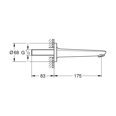 Излив для ванной Grohe Euroeco (13471001) Излив для ванной Grohe Euroeco (13471001)