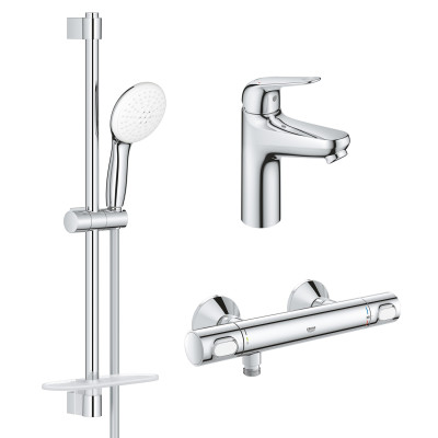 Комплект смесителей Grohe Euroeco New 3 в 1 для душа (UA123241M0) Комплект смесителей Grohe Euroeco New 3 в 1 для душа (UA123241M0)