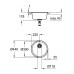 Мойка для кухни Grohe D 440 мм круглая, матовая (31720SD0) Мойка для кухни Grohe D 440 мм круглая, матовая (31720SD0)
