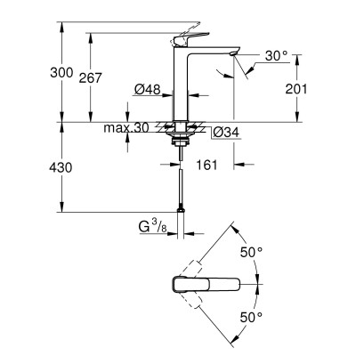 Змішувач змішувач Grohe Cubeo для раковини XL-розміру (1017292430) Змішувач змішувач Grohe Cubeo для раковини XL-розміру (1017292430)