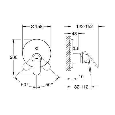 Смеситель однорычажный Grohe Eurosmart Cosmopolitan на 2 выхода (24045000) Смеситель однорычажный Grohe Eurosmart Cosmopolitan на 2 выхода (24045000)