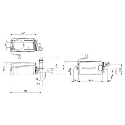Канализационная насосная станция Grundfos Sololift2 D-2 (97775318) Канализационная насосная станция Grundfos Sololift2 D-2 (97775318)