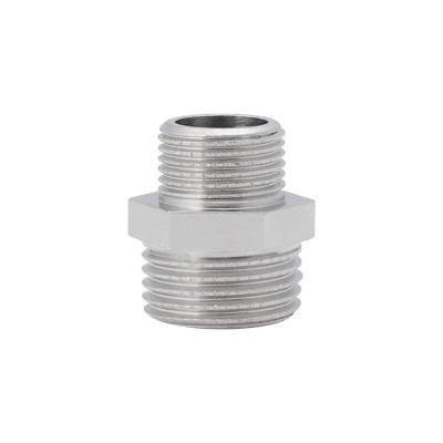 Фитинг резьбовой латунный ниппель НАР 3/8"x1/2" Icma 811211ACAD06 Фитинг резьбовой латунный ниппель НАР 3/8"x1/2" Icma 811211ACAD06