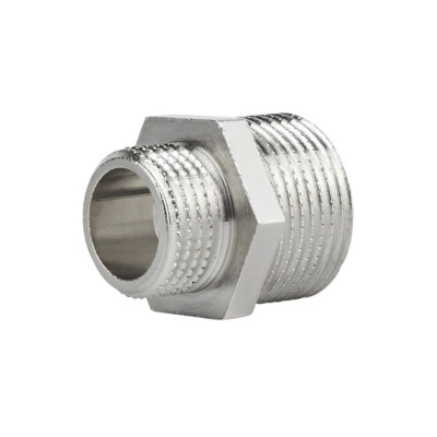 Фитинг резьбовой латунный ниппель НАР 1/2"x3/4" Icma 811211ADAE06