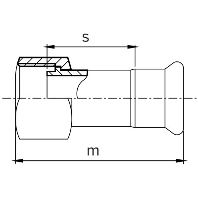 Прес-фітинг американка з нержавіючої сталі-муфта ВН AISI 316L 35x1 1/4" Isotubi F113511/46 Прес-фітинг американка з нержавіючої сталі-муфта ВН AISI 316L 35x1 1/4" Isotubi F113511/46