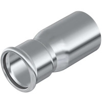 Прес-фітинг з нержавіючої сталі-муфта редукц. (1 муфта) AISI 316L 42x22мм Isotubi F1442226 Прес-фітинг з нержавіючої сталі-муфта редукц. (1 муфта) AISI 316L 42x22мм Isotubi F1442226