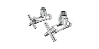 Кран кутовий хром. латунь ВН-НАР 1/2"-3/4" Еліт 2шт. (ZZ-4704) Laris 71401042