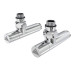 Кран кутовий хром. латунь НАР 1/2"-1/2" подовжений 2шт. (ZZ-5101) Laris 71401048