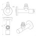 Кран кутовий хром. латунь НАР 1/2"-1/2" подовжений 2шт. (ZZ-5101) Laris 71401048 Кран кутовий хром. латунь НАР 1/2"-1/2" подовжений 2шт. (ZZ-5101) Laris 71401048