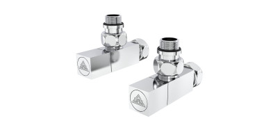 Кран угловой хром. латунь ВН-НАР 1/2"-3/4" Кватро Классик 2шт. (LX-851) Laris 71401060