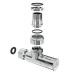 Кран кутовий хром. латунь ВН-НАР 1/2"-1/2" звичайний 2шт. (LX-4702) Laris 71401062