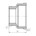 Фитинг резьбовой латунный муфта редукционная ВН 1 1/2"x1" Thermo Alliance SF3574025