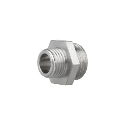 Фітинг різьбовий латунний ніпель редукційний НАР 3/8"x1/4" Thermo Alliance SF35996