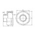 Фитинг резьбовой латунный переходник ВН-НАР 1 1/4"x3/4" Thermo Alliance SF3603220 Фитинг резьбовой латунный переходник ВН-НАР 1 1/4"x3/4" Thermo Alliance SF3603220