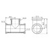 Фитинг резьбовой латунный тройник ВН 1/2" Thermo Alliance SF36115