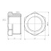 Фитинг резьбовой латунный футорка ВН-НАР 1/2"x3/4" Thermo Alliance SF3742015 Фитинг резьбовой латунный футорка ВН-НАР 1/2"x3/4" Thermo Alliance SF3742015