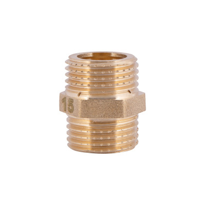 Фитинг резьбовой латунный ниппель НАР 1/2" Thermo Alliance SD4071515 Фитинг резьбовой латунный ниппель НАР 1/2" Thermo Alliance SD4071515