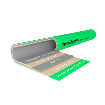 Труба для теплої підлоги PE-RT EVOH GREEN, 5 шарів, 16×2,0 мм (600 м), Spain Thermo Alliance SD00053078