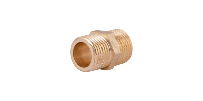 Фітинг різьбовий латунний ніпель НАР 1/2" Thermo Alliance SD4071515L Фітинг різьбовий латунний ніпель НАР 1/2" Thermo Alliance SD4071515L