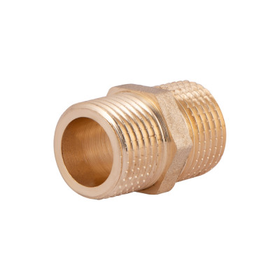 Фитинг резьбовой латунный ниппель НАР 1/2" Thermo Alliance SD4071515L