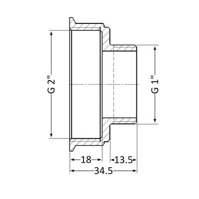 Фитинг резьбовой латунный переходник ВН-НАР 2"x1" Thermo Alliance SD4095025 Фитинг резьбовой латунный переходник ВН-НАР 2"x1" Thermo Alliance SD4095025