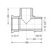 Фитинг резьбовой латунный тройник ВН-НАР 1/2" Thermo Alliance SD41415 Фитинг резьбовой латунный тройник ВН-НАР 1/2" Thermo Alliance SD41415