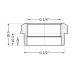Фитинг резьбовой латунный футорка ВН-НАР 1/2"x1/4" Thermo Alliance SD423156