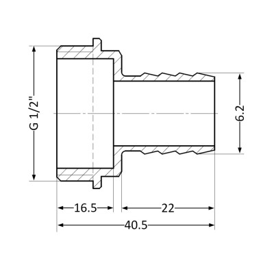 Фітинг різьбовий латунний штуцер НАР 1/2" x6 мм Thermo Alliance SD427156 Фітинг різьбовий латунний штуцер НАР 1/2" x6 мм Thermo Alliance SD427156