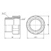 Фитинг резьбовой латунный переходник ВН-НАР 1/2" Thermo Alliance SF3601515