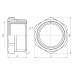 Фитинг резьбовой латунный футорка ВН-НАР 1"x3/4" Thermo Alliance SF3742520 Фитинг резьбовой латунный футорка ВН-НАР 1"x3/4" Thermo Alliance SF3742520