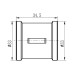 Фітинг різьбовий латунний муфта ВН 3/4" Thermo Alliance SF356H20